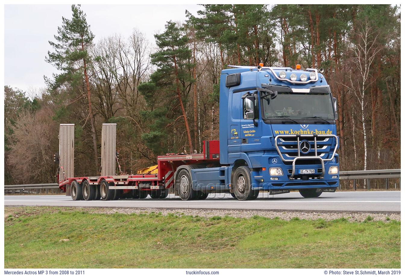 Mercedes Actros MP 3 from 2008 to 2011 Photo March 2019
