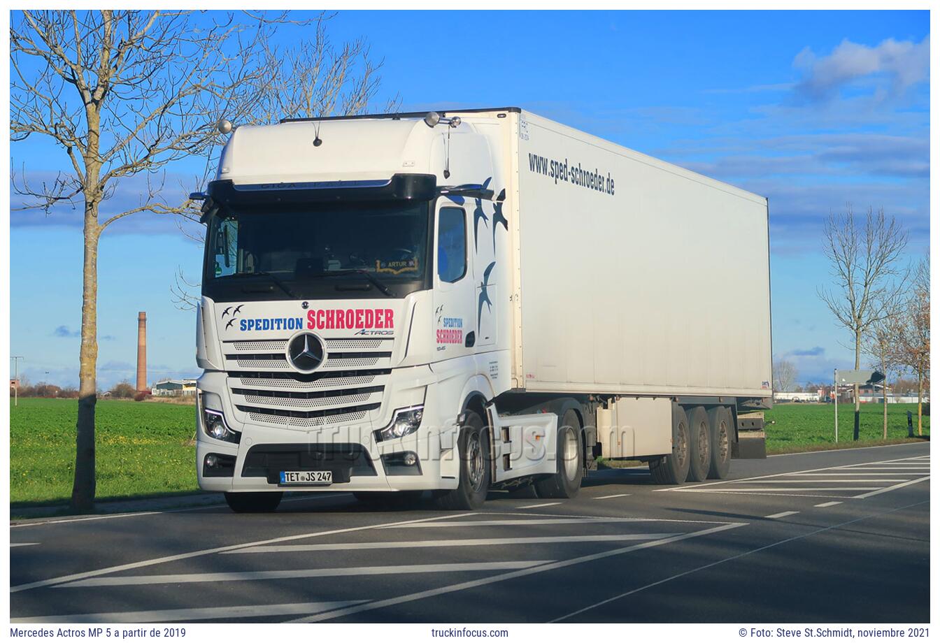 Mercedes Actros MP 5 a partir de 2019 Foto noviembre 2021