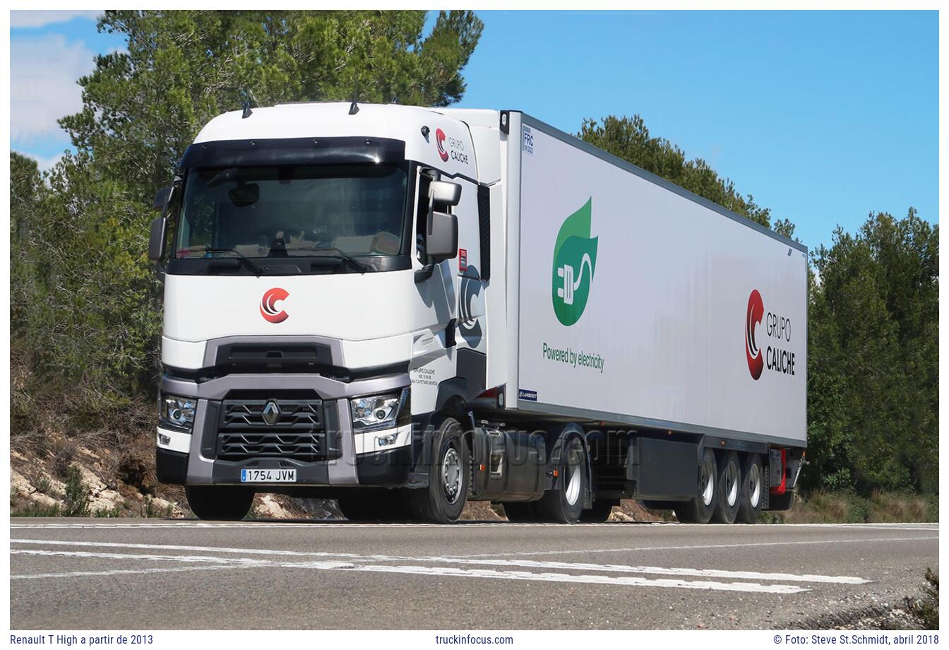 Renault T High a partir de 2013 Foto abril 2018