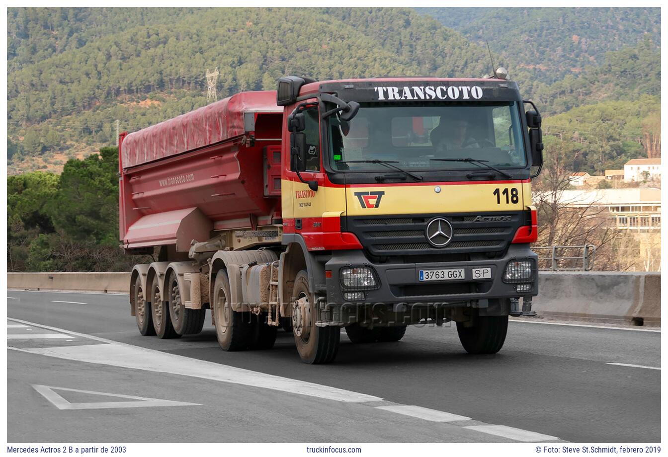 Mercedes Actros 2 B a partir de 2003 Foto febrero 2019