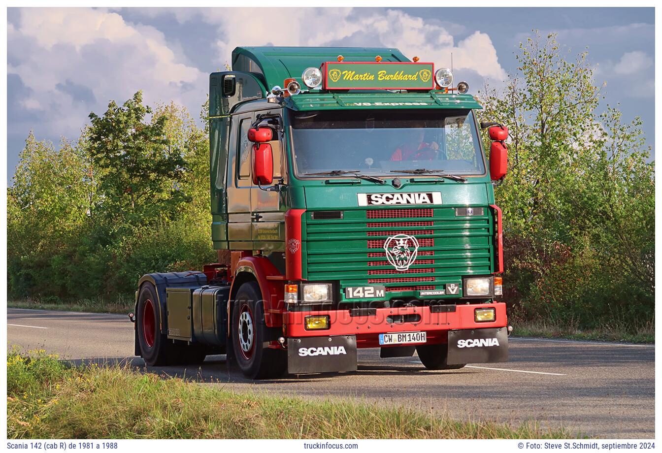 Scania 142 (cab R) de 1981 a 1988 Foto septiembre 2024