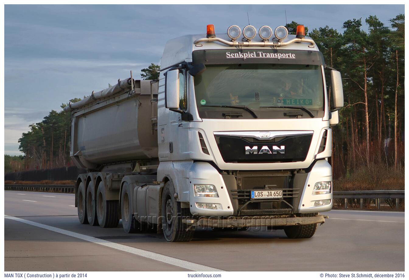 MAN TGX ( Construction ) à partir de 2014 Photo décembre 2016