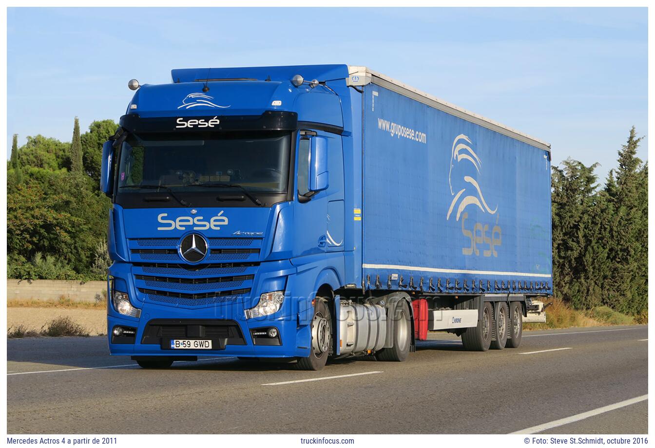 Mercedes Actros 4 a partir de 2011 Foto octubre 2016