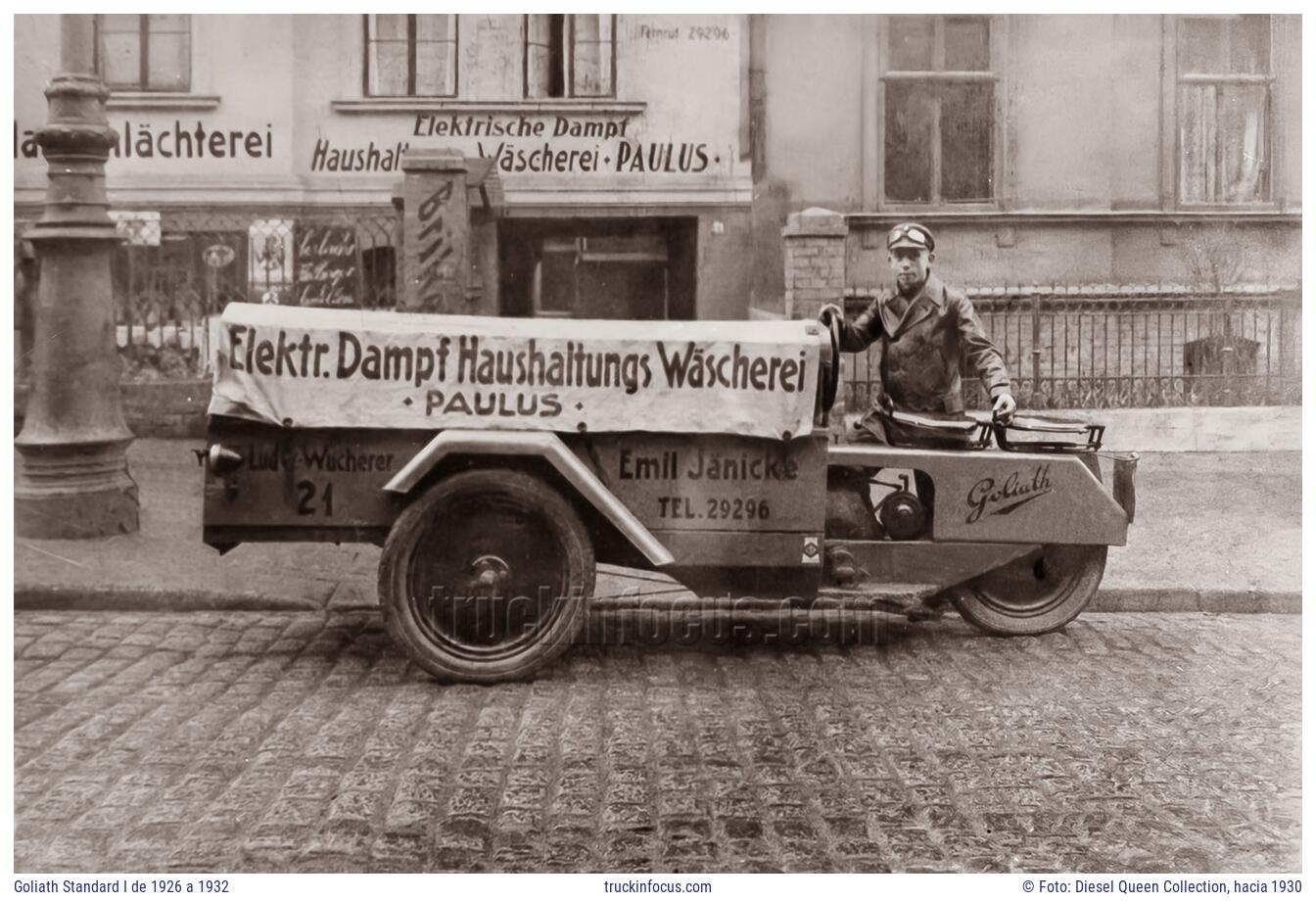 Goliath Standard I de 1926 a 1932 Foto hacia 1930