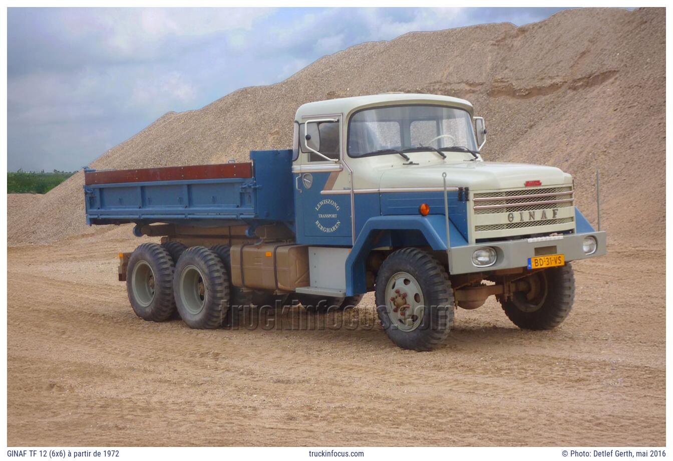GINAF TF 12 (6x6) à partir de 1972 Photo mai 2016