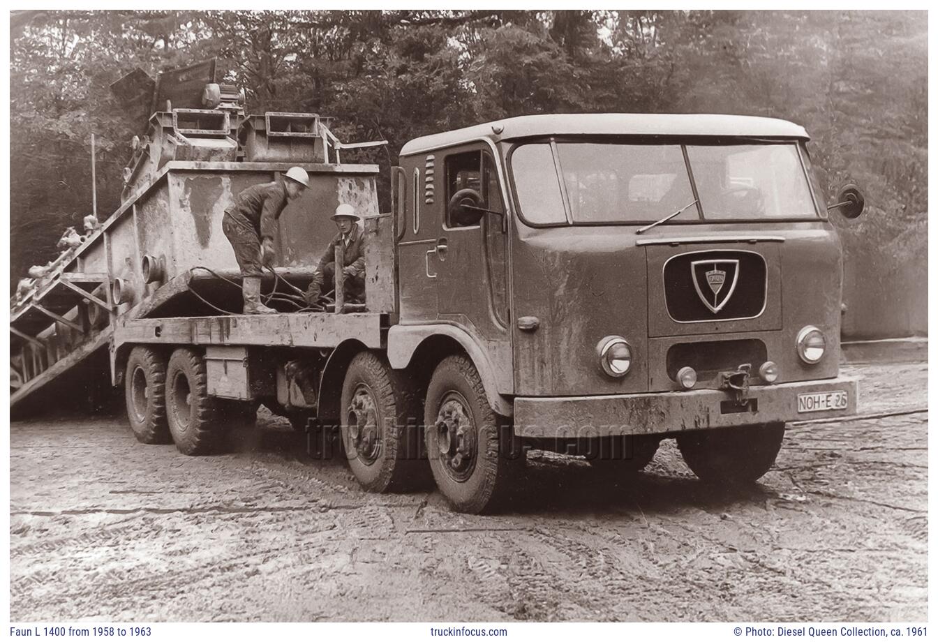 Faun L 1400 from 1958 to 1963 Photo ca. 1961