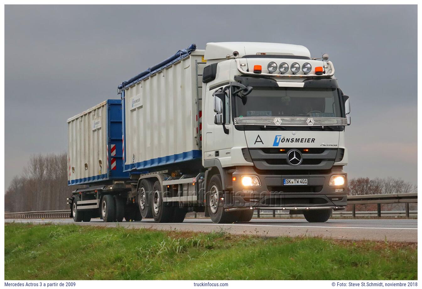 Mercedes Actros 3 a partir de 2009 Foto noviembre 2018