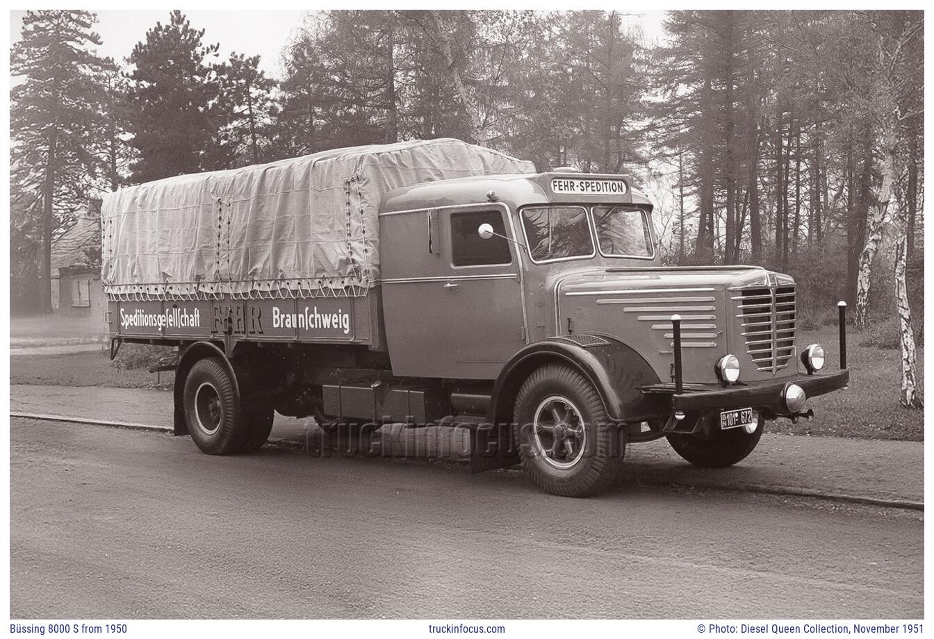 Büssing 8000 S from 1950 Photo November 1951