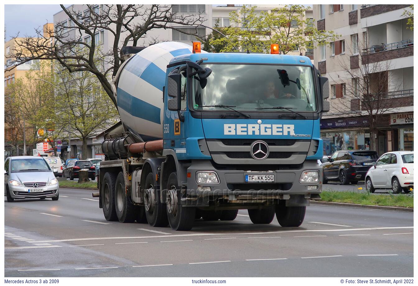 Mercedes Actros 3 ab 2009 Foto April 2022