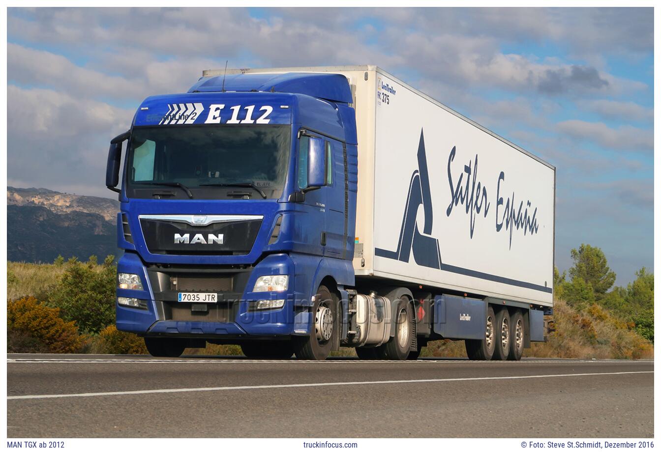 MAN TGX ab 2012 Foto Dezember 2016