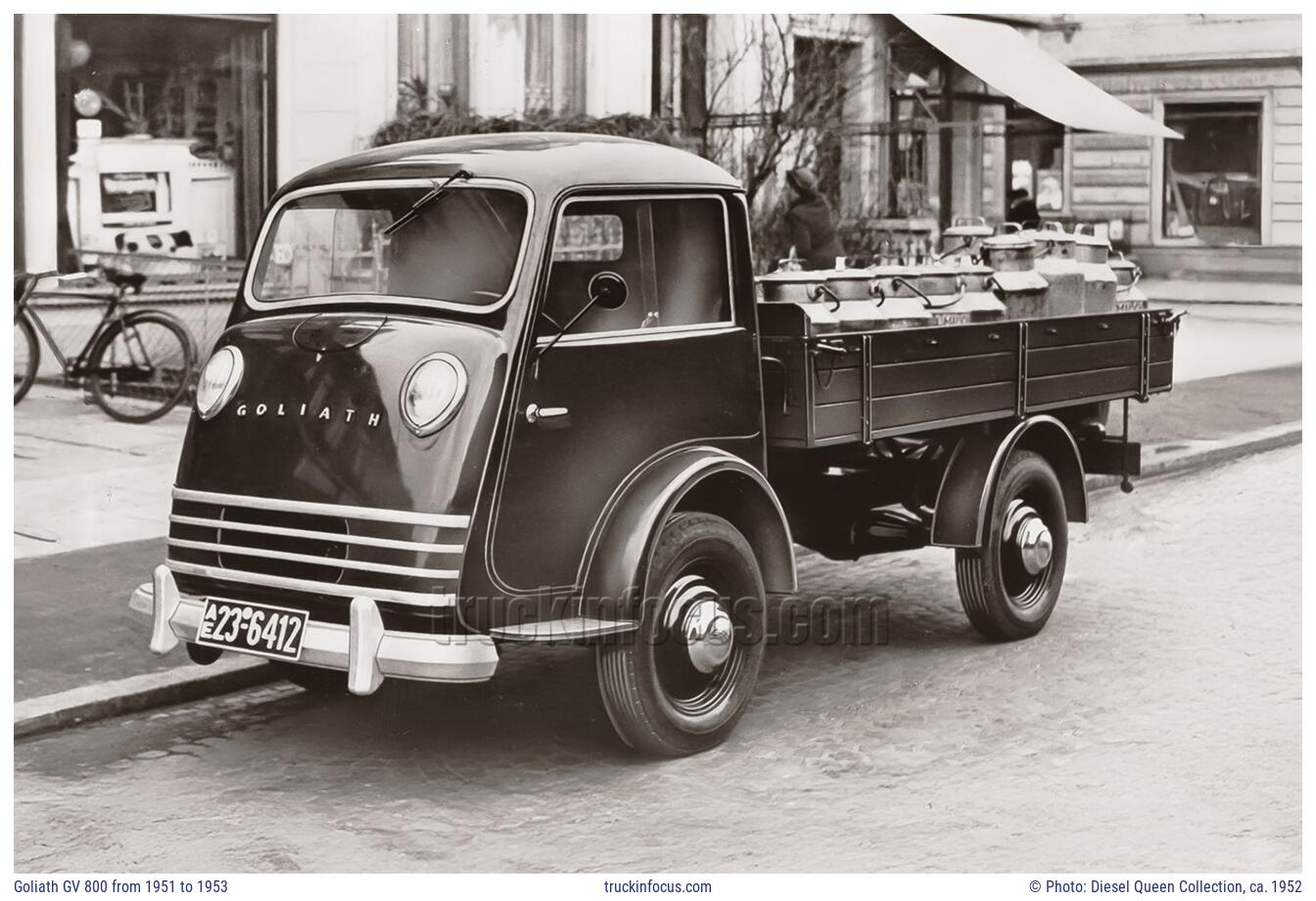 Goliath GV 800 from 1951 to 1953 Photo ca. 1952