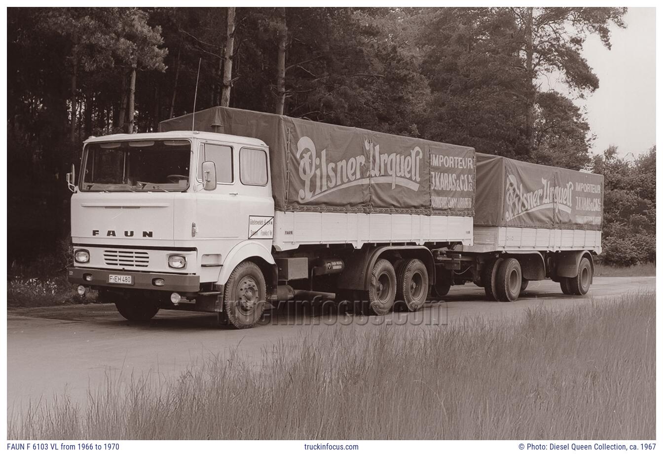 FAUN F 6103 VL from 1966 to 1970 Photo ca. 1967