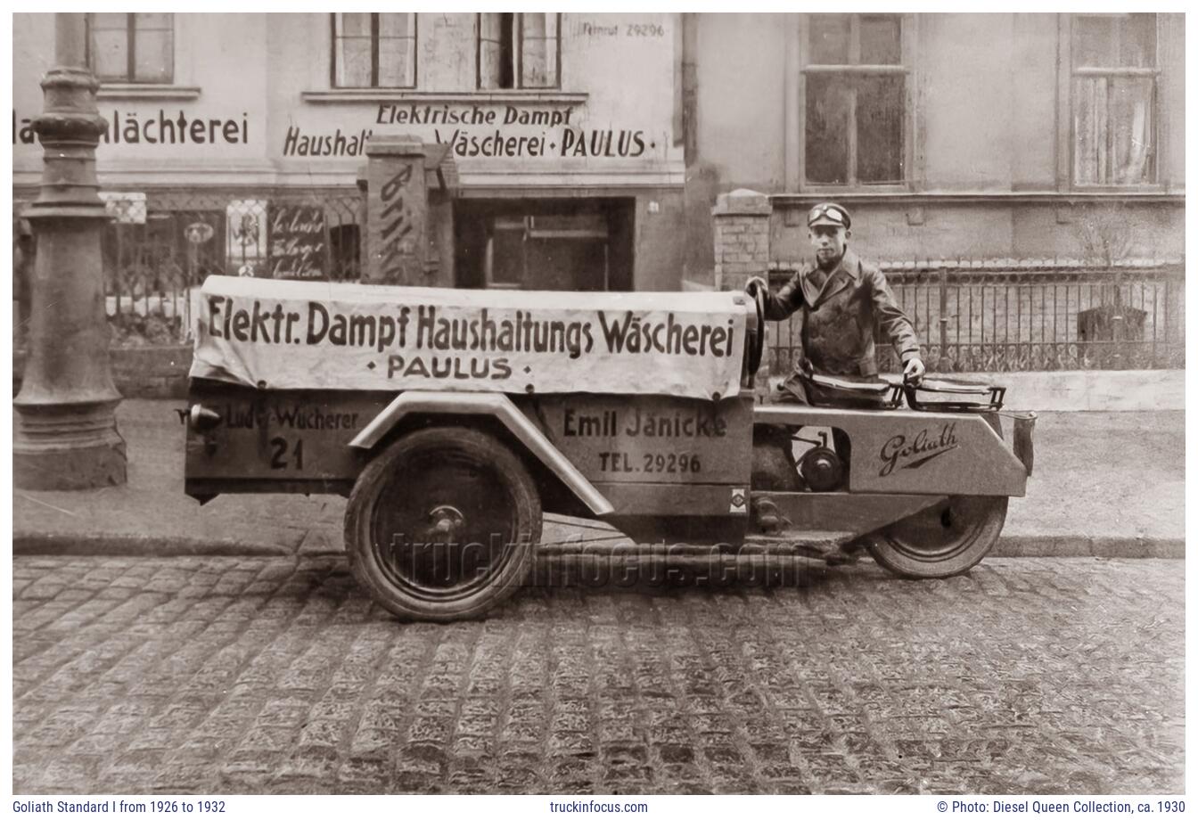 Goliath Standard I from 1926 to 1932 Photo ca. 1930