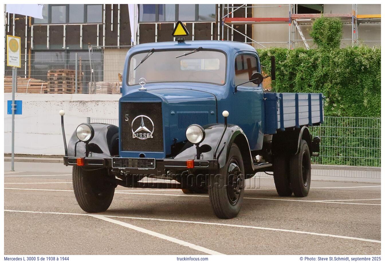 Mercedes L 3000 S de 1938 à 1944 Photo septembre 2025