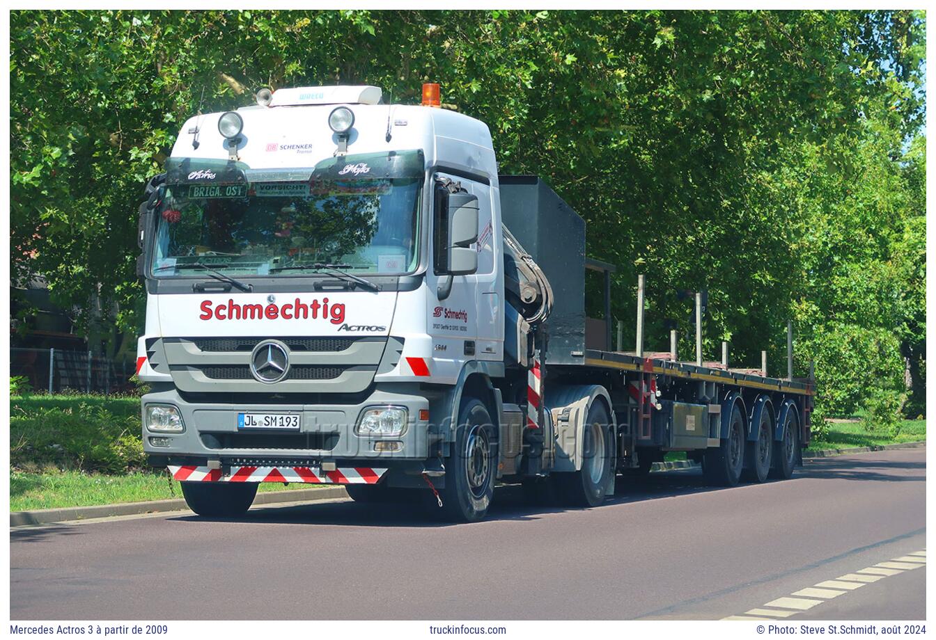 Mercedes Actros 3 à partir de 2009 Photo août 2024