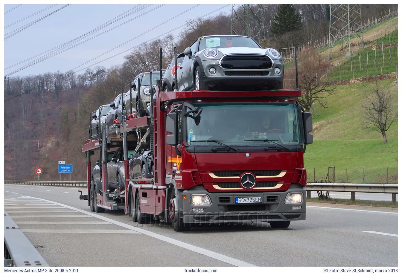 Mercedes Actros MP 3 de 2008 a 2011 Foto marzo 2018