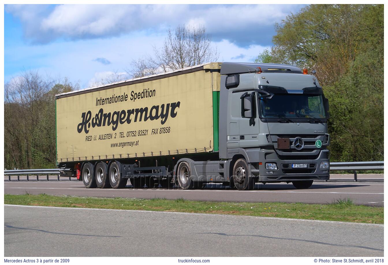 Mercedes Actros 3 à partir de 2009 Photo avril 2018