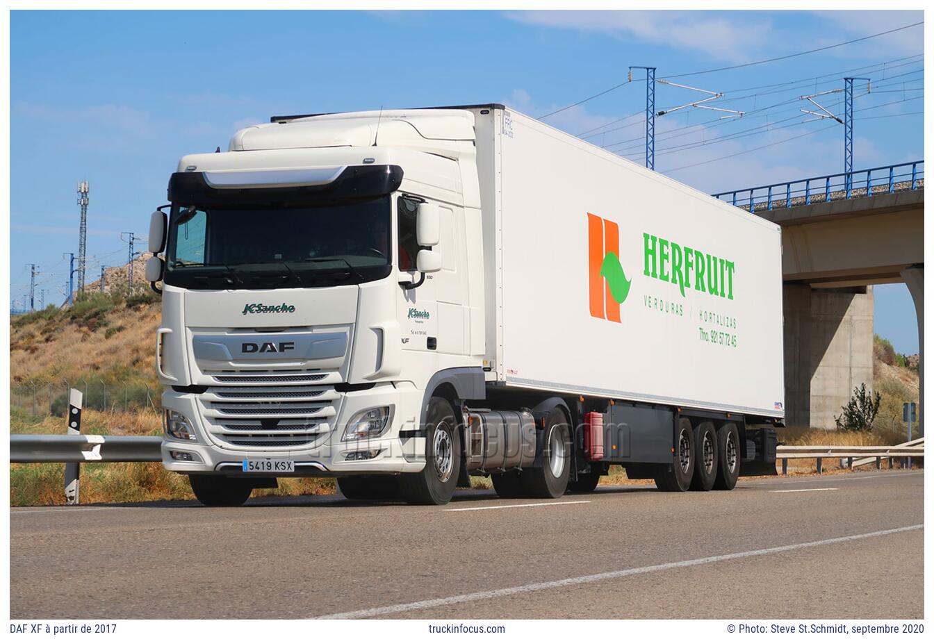 DAF XF à partir de 2017 Photo septembre 2020