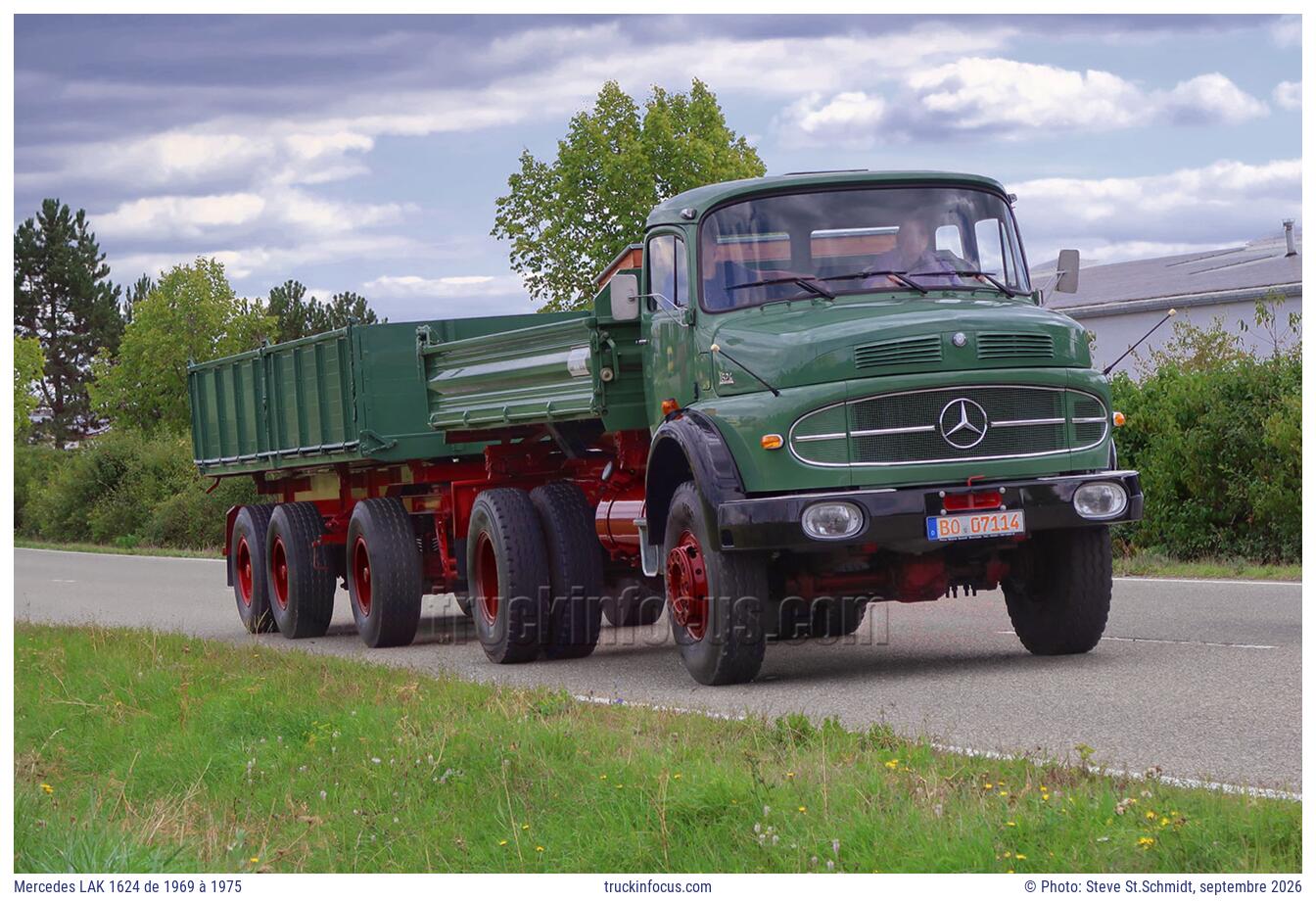 Mercedes LAK 1624 de 1969 à 1975 Photo septembre 2026