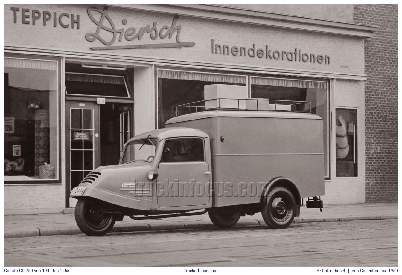 Goliath GD 750 von 1949 bis 1955 Foto ca. 1950