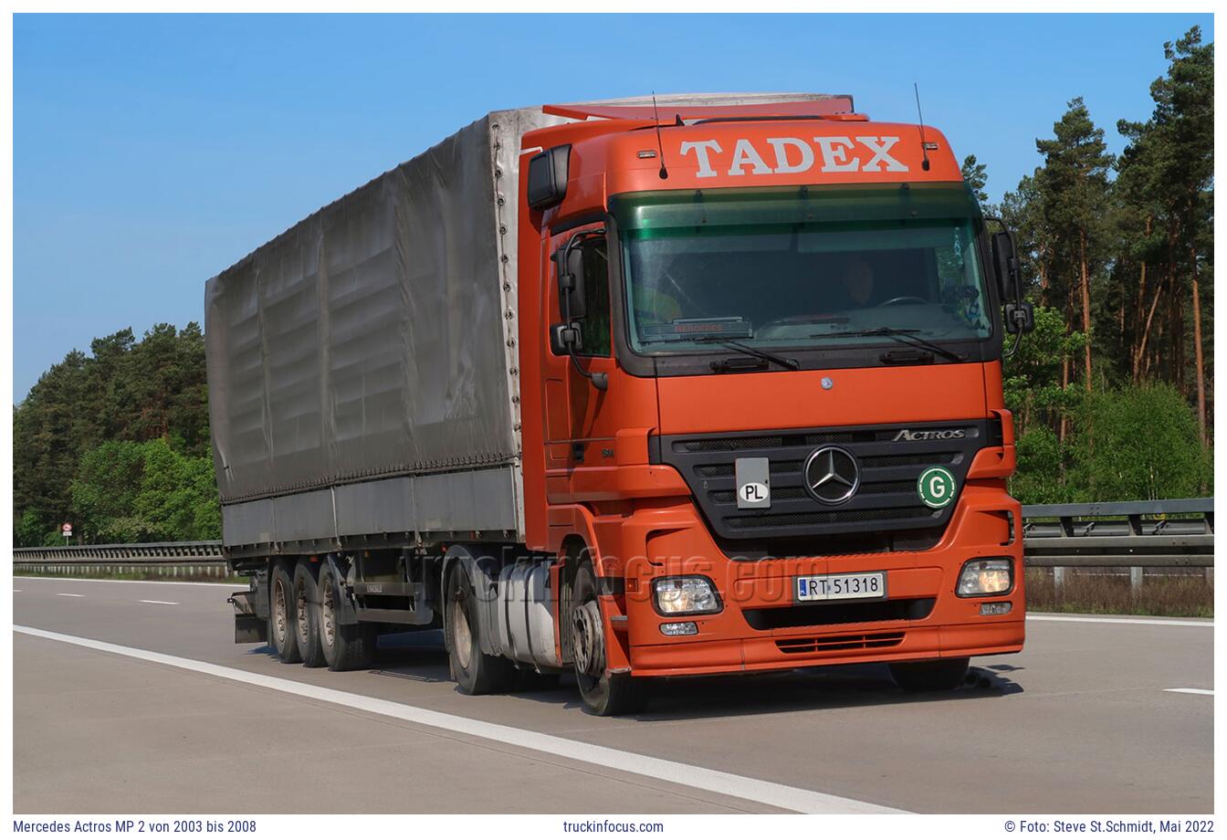 Mercedes Actros MP 2 von 2003 bis 2008 Foto Mai 2022