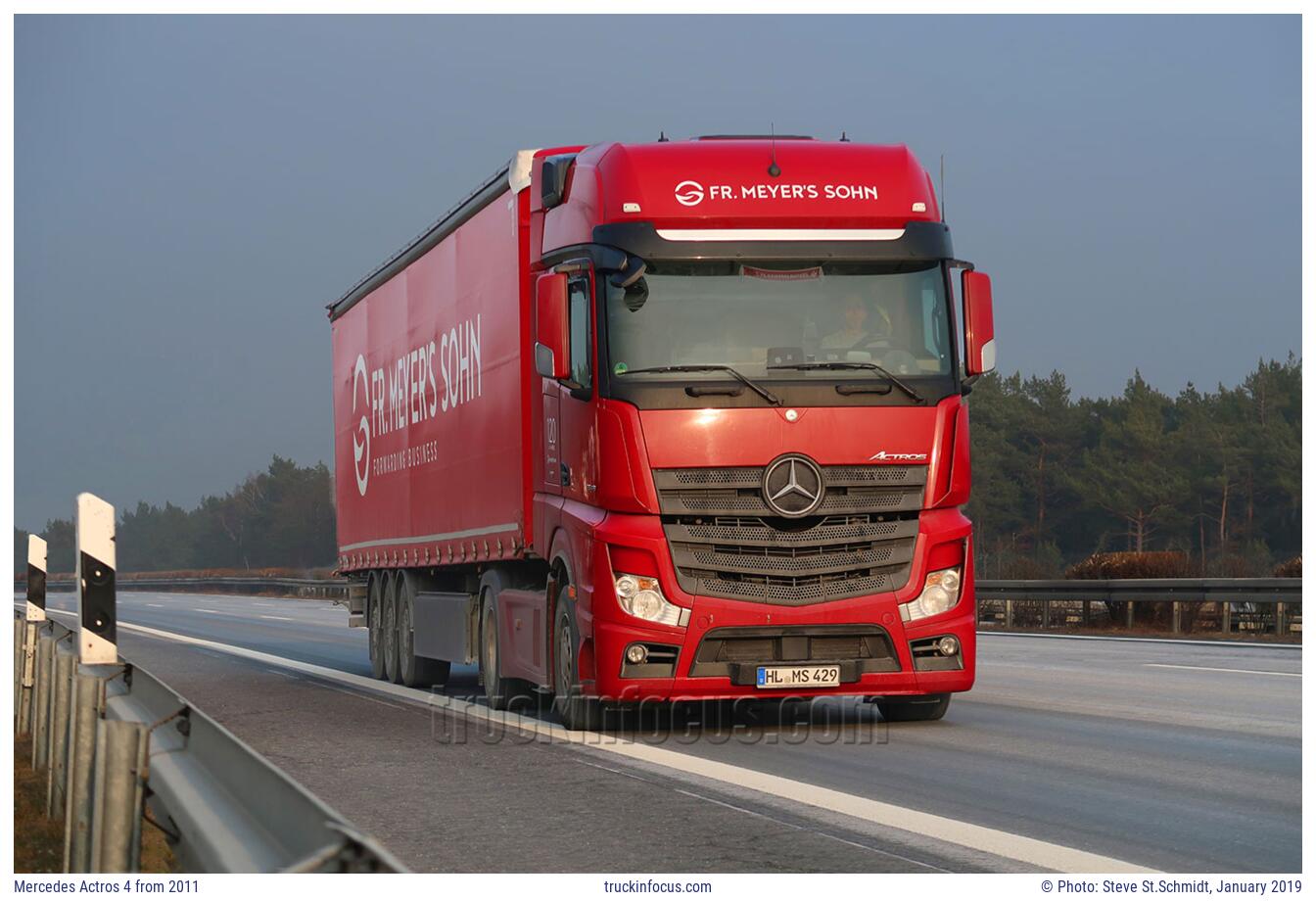 Mercedes Actros 4 from 2011 Photo January 2019