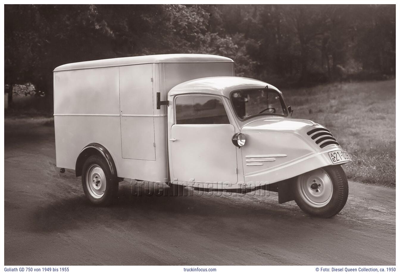 Goliath GD 750 von 1949 bis 1955 Foto ca. 1950