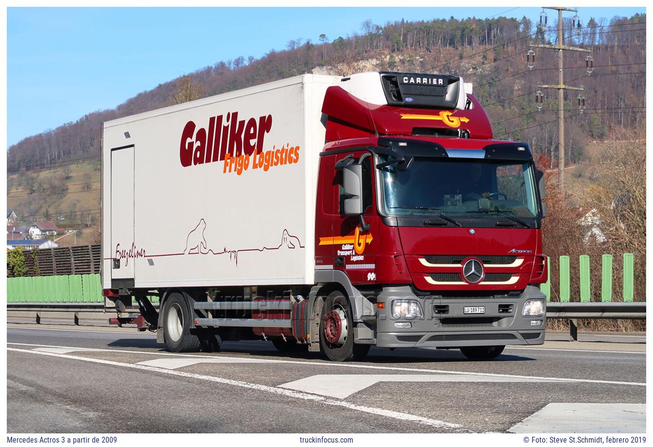 Mercedes Actros 3 a partir de 2009 Foto febrero 2019