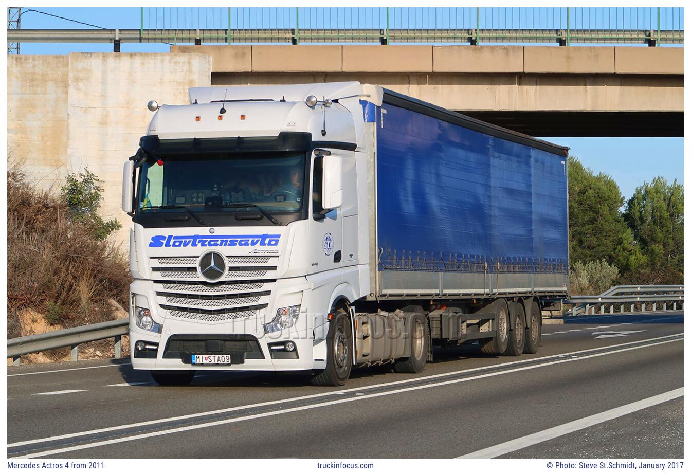 Mercedes Actros 4 from 2011 Photo January 2017