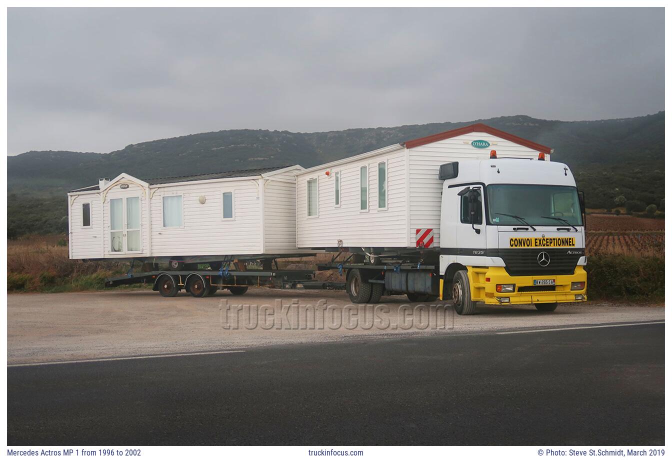 Mercedes Actros MP 1 from 1996 to 2002 Photo March 2019