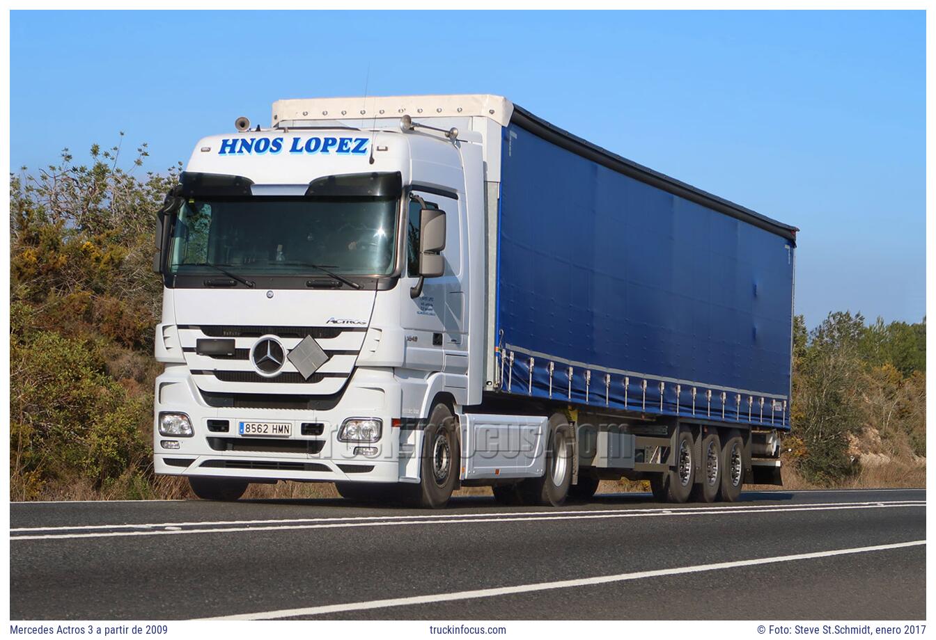 Mercedes Actros 3 a partir de 2009 Foto enero 2017