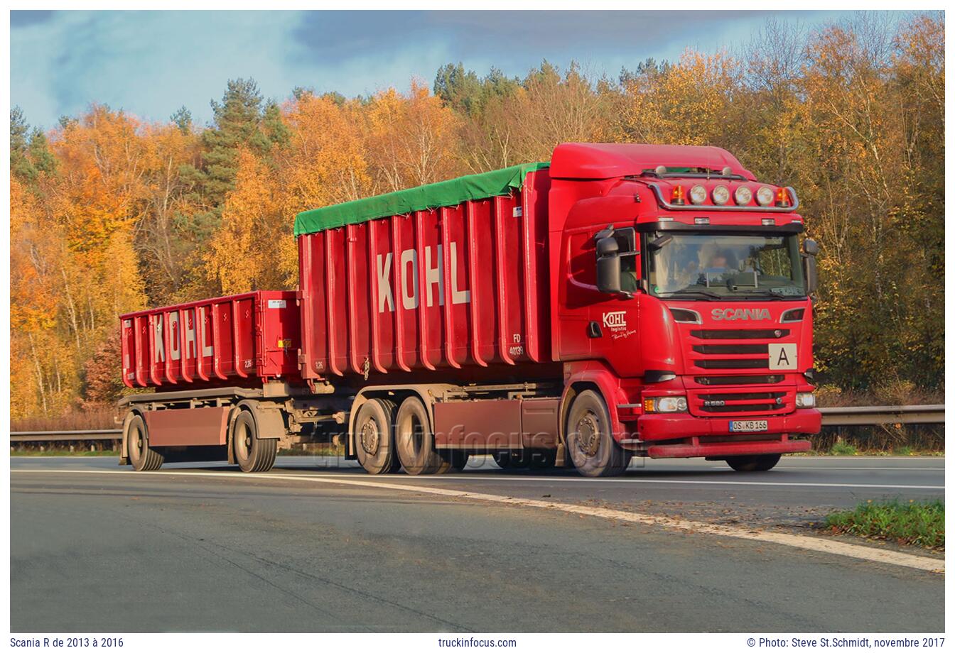 Scania R de 2013 à 2016 Photo novembre 2017