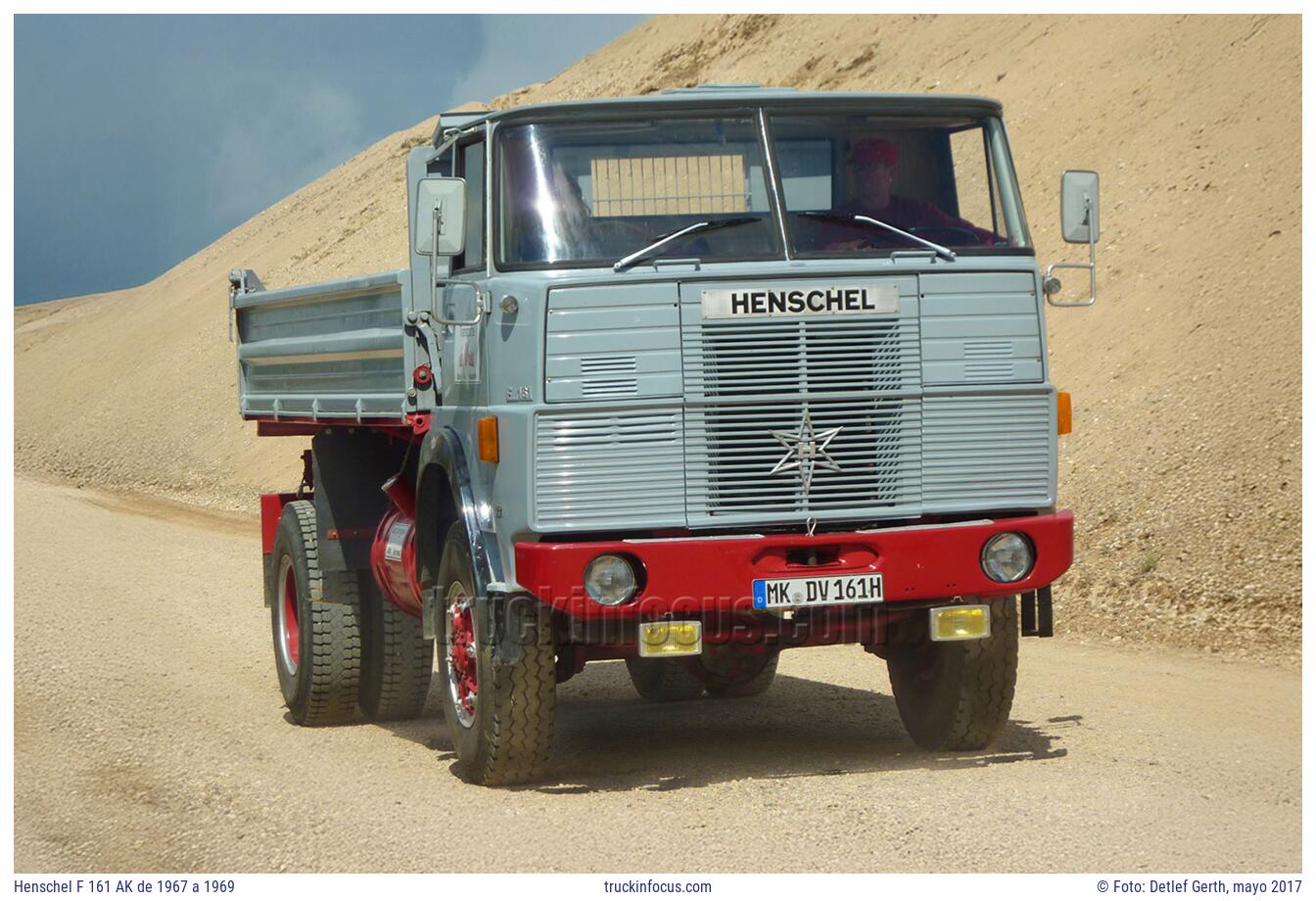 Henschel F 161 AK de 1967 a 1969 Foto mayo 2017