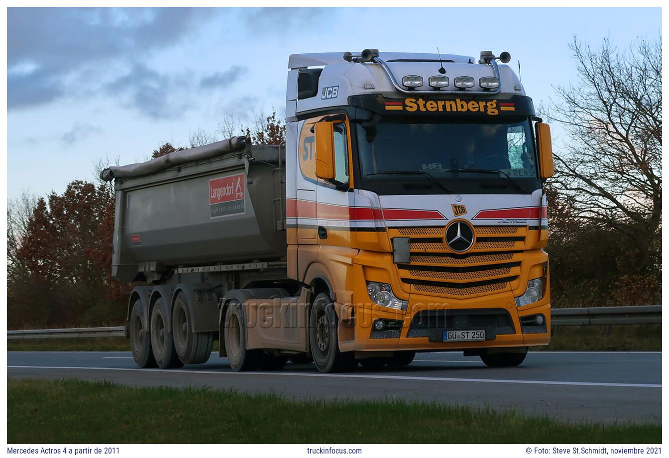 Mercedes Actros 4 a partir de 2011 Foto noviembre 2021