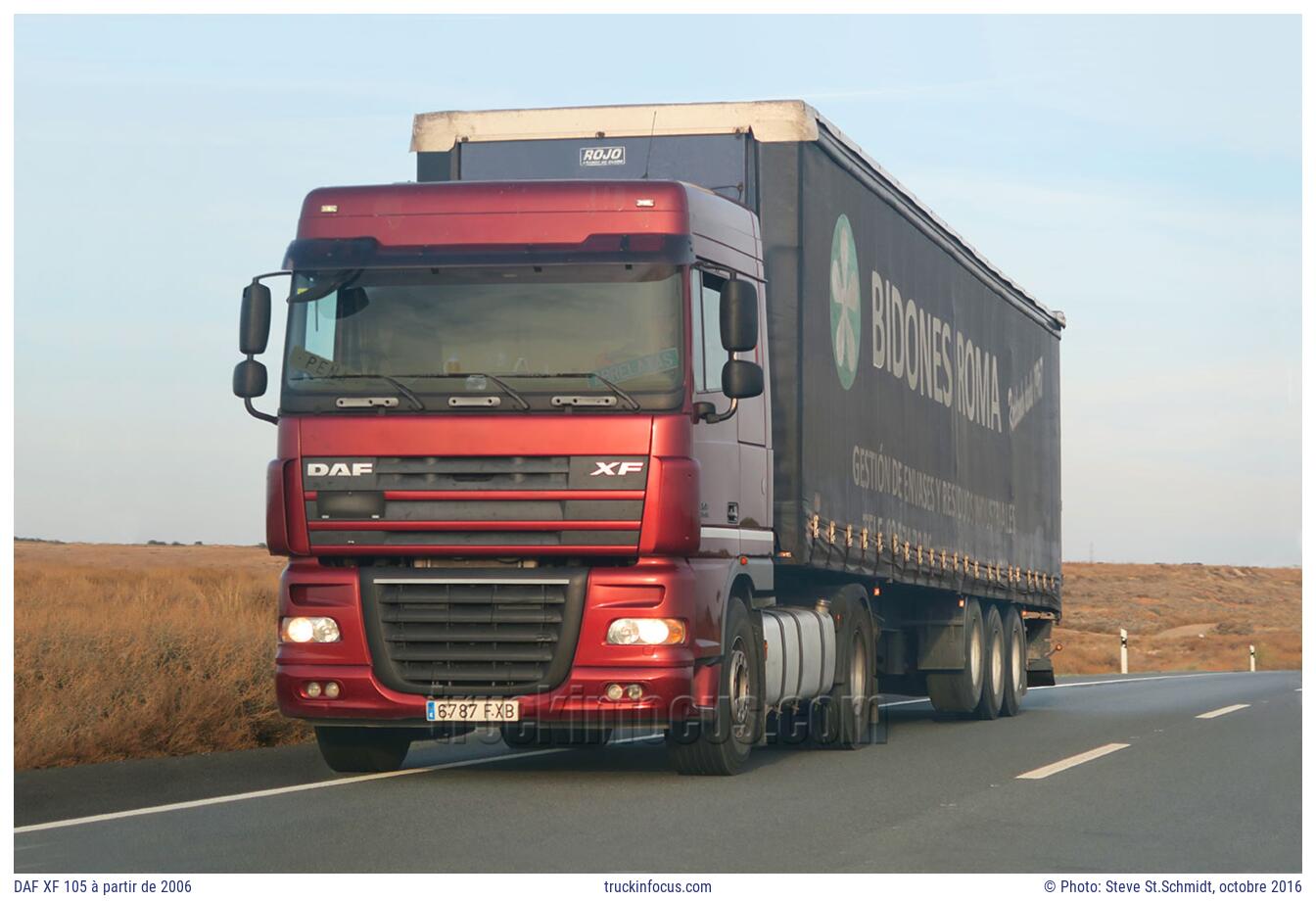 DAF XF 105 à partir de 2006 Photo octobre 2016