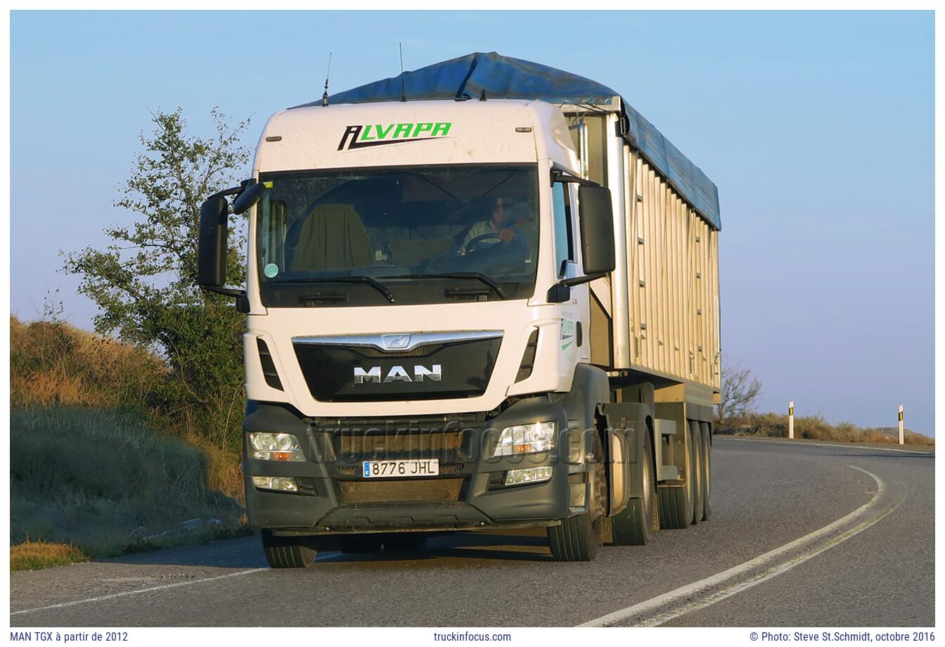 MAN TGX à partir de 2012 Photo octobre 2016