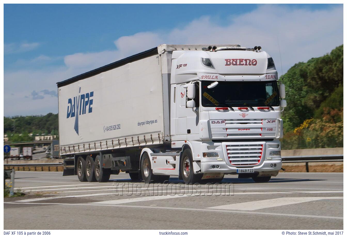 DAF XF 105 à partir de 2006 Photo mai 2017