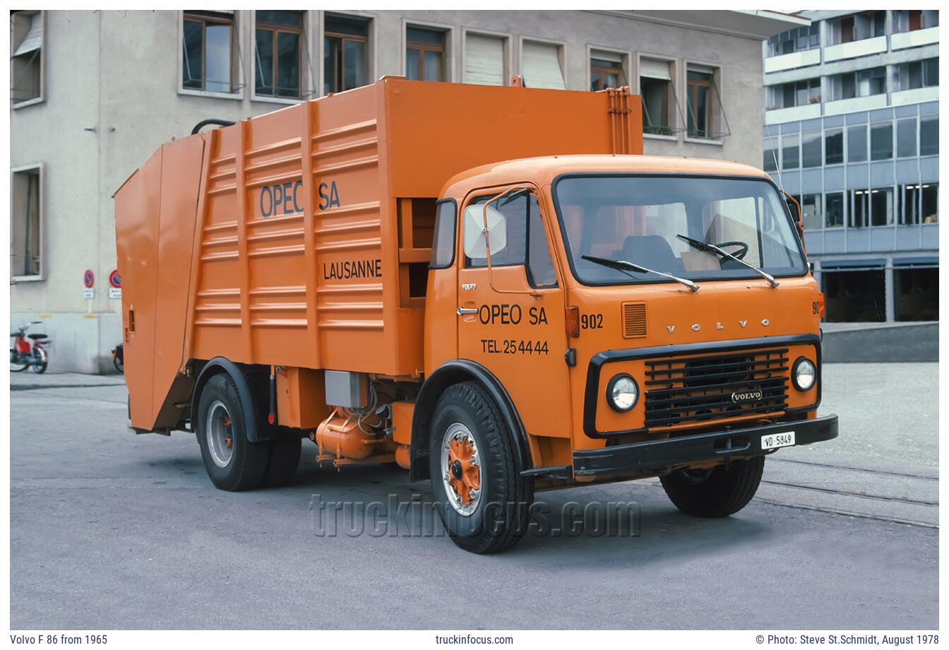 Volvo F 86 from 1965 Photo August 1978