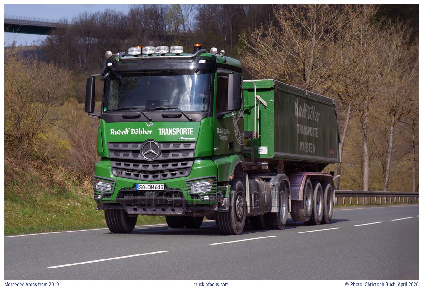 Mercedes Arocs from 2019 Photo April 2026