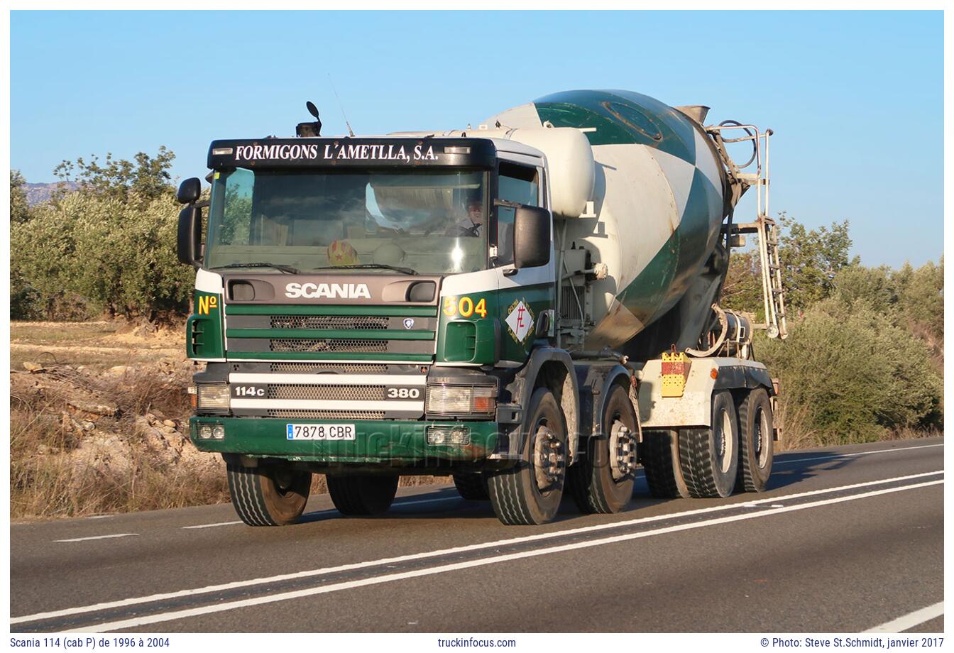 Scania 114 (cab P) de 1996 à 2004 Photo janvier 2017