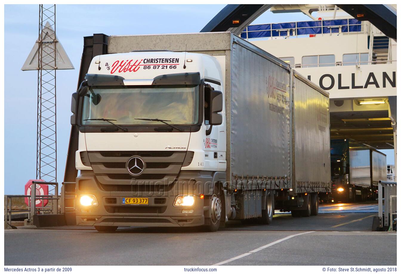 Mercedes Actros 3 a partir de 2009 Foto agosto 2018