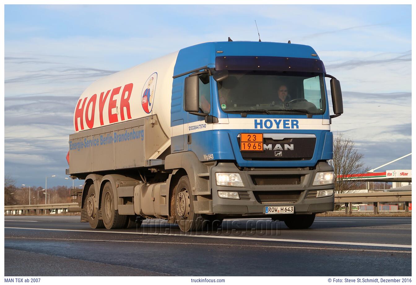 MAN TGX ab 2007 Foto Dezember 2016