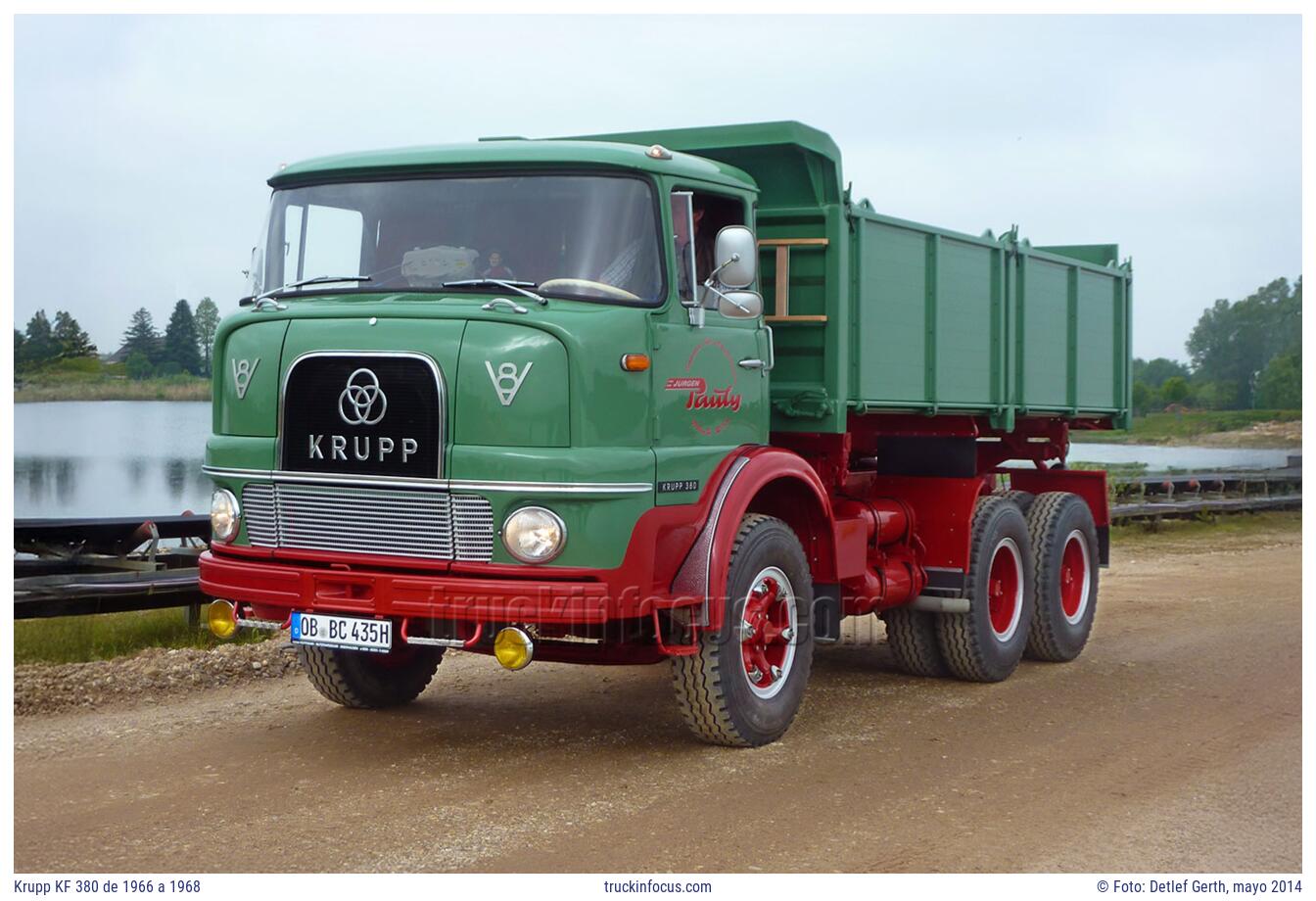Krupp KF 380 de 1966 a 1968 Foto mayo 2014