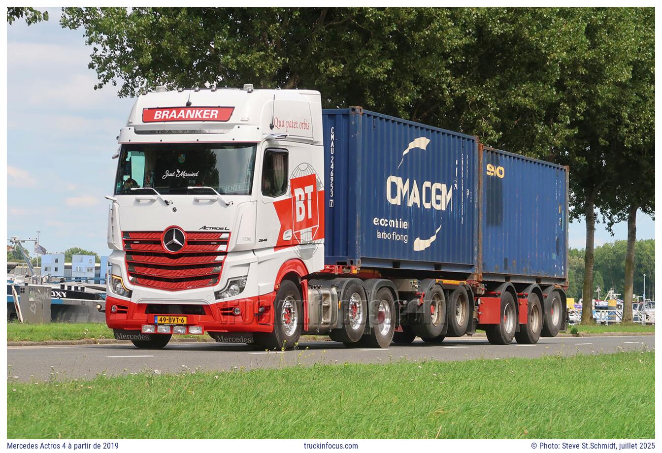 Mercedes Actros 4 à partir de 2019 Photo juillet 2025