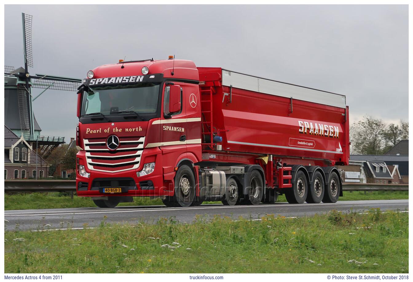 Mercedes Actros 4 from 2011 Photo October 2018