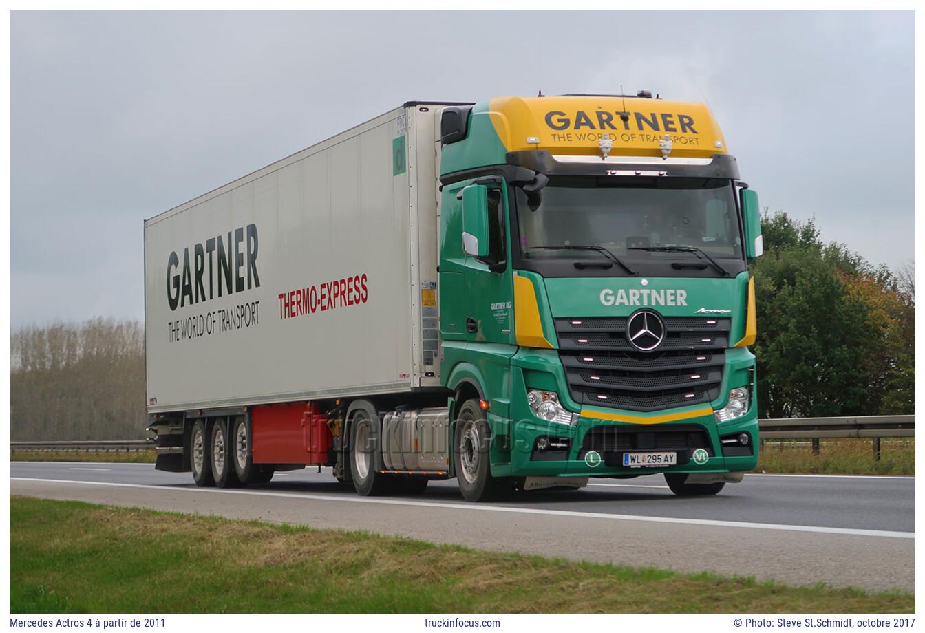 Mercedes Actros 4 à partir de 2011 Photo octobre 2017