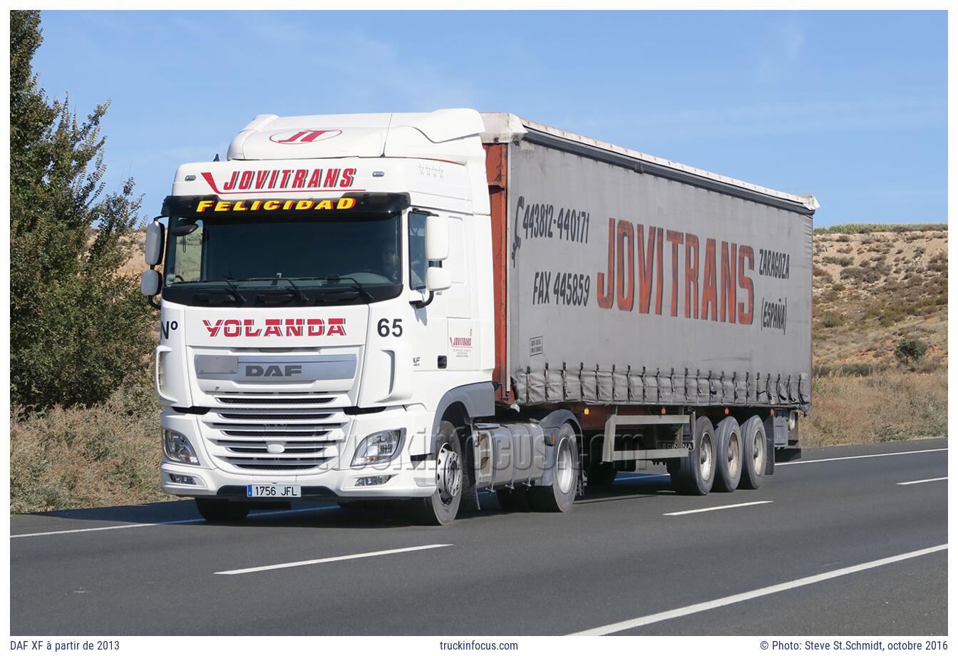 DAF XF à partir de 2013 Photo octobre 2016