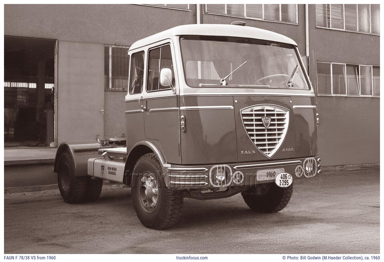 FAUN F 78/38 VS from 1960 Photo ca. 1960