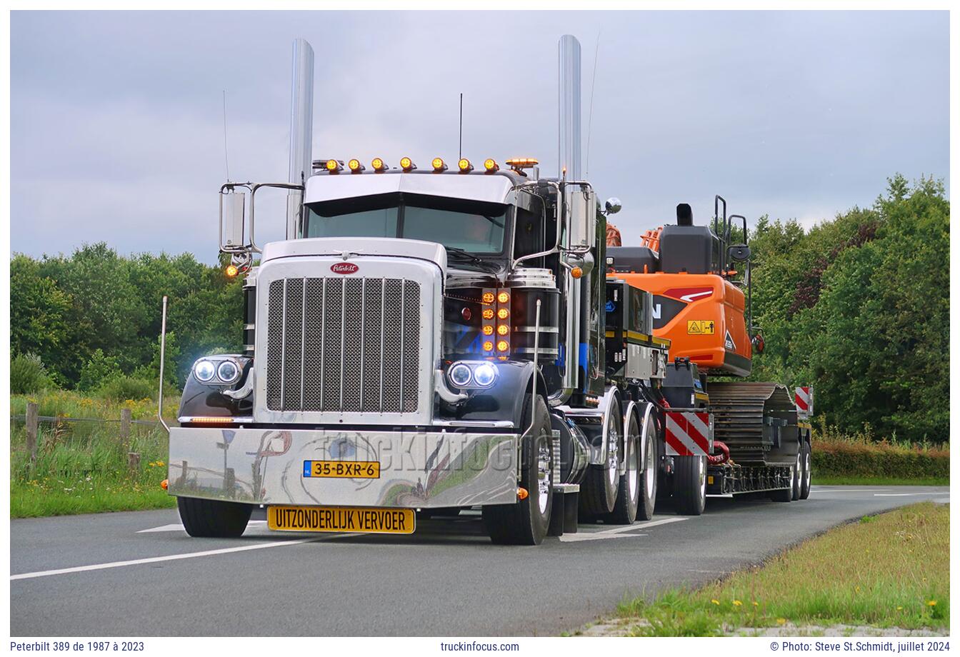 Peterbilt 389 de 1987 à 2023 Photo juillet 2024