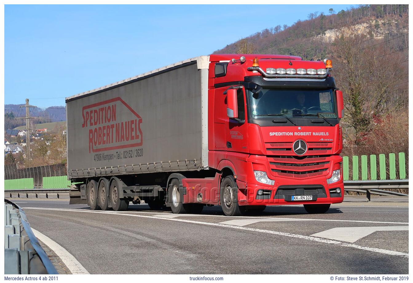 Mercedes Actros 4 ab 2011 Foto Februar 2019